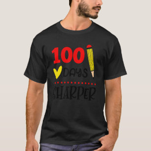 Camiseta 100 Dias Mais Afiado 100º Dia de Professores da Es