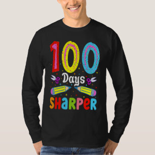 Camiseta 100 Dias Mais Afiado 100 Dias De Escola Lápis 100