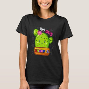 Camiseta 100 Dias Mais Afiado Professor Cactus Feliz 100º D
