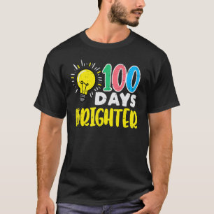 Camiseta 100 Dias Mais Brighter Bulb 100º Dia de Smar Escol