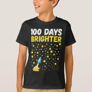 Camiseta 100 Dias Mais Brilhante 100º Dia das Estrelas Esco