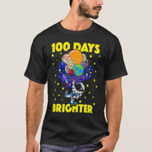 Camiseta 100 Dias Mais Brilhante 100 Dias De Astronauta Esc