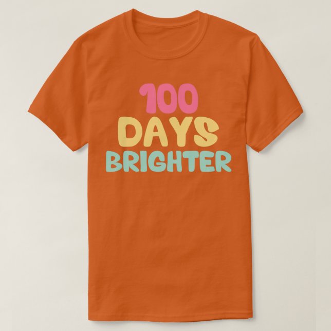 Camiseta 100 Dias Mais Brilhante 18 (Frente do Design)