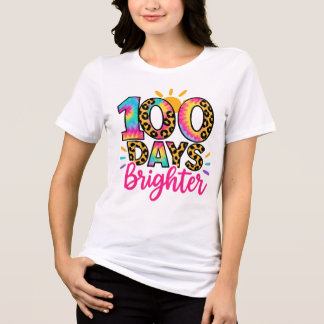 Camiseta 100 Dias Mais Brilhante Escola