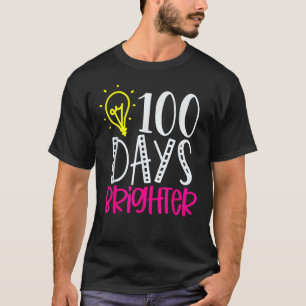 Camiseta 100 Dias Mais Brilhante Estudante De Professores 1
