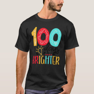 Camiseta 100 Dias Mais Brilhante Professor Aluno 100 Dias D