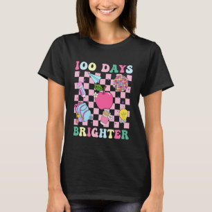 Camiseta 100 Dias Mais Brilhante Retro Disco 100º Dia de Au