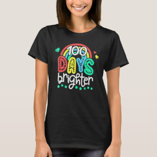 Camiseta 100 Dias Mais Brilhantes Professores e Alunos 100º