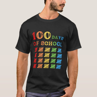 Camiseta 100 Dias Mais De 100º Dia De Professores Estudante