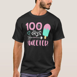 Camiseta 100 Dias Mais Doce, Garota 100 Dias De Escola, Ice