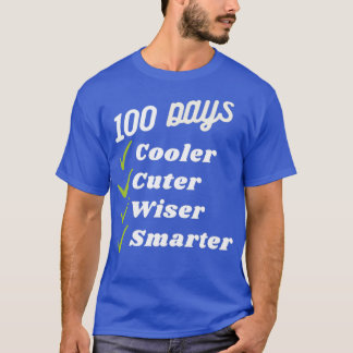 Camiseta 100 Dias Mais Fria Mais Inteligente Mais Inteligen