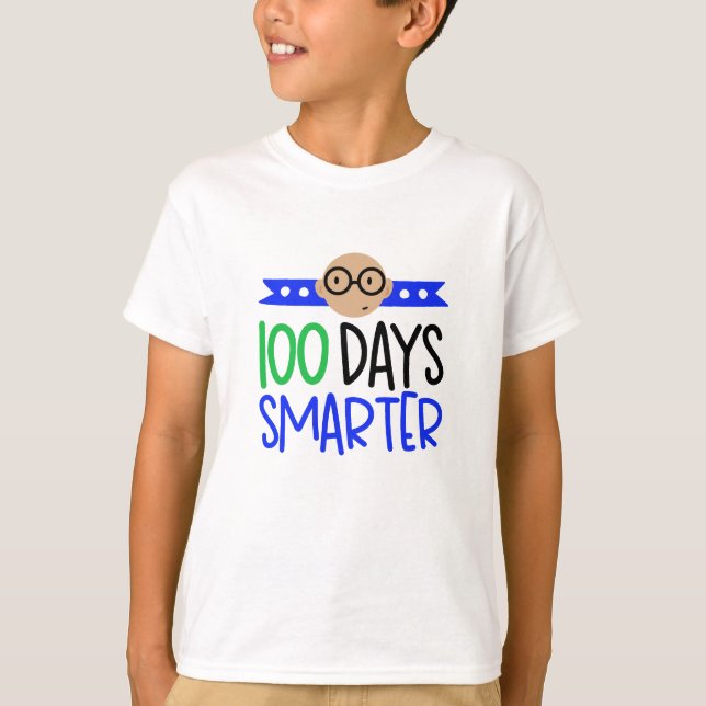 Camiseta 100 dias mais inteligente (Frente)
