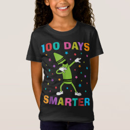 Camiseta 100 Dias Mais Inteligente 100º Dia de Escola Engra