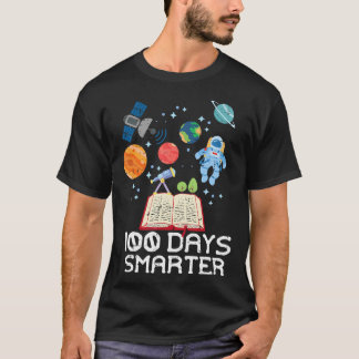 Camiseta 100 Dias Mais Inteligente Astronauta Espacial 100º