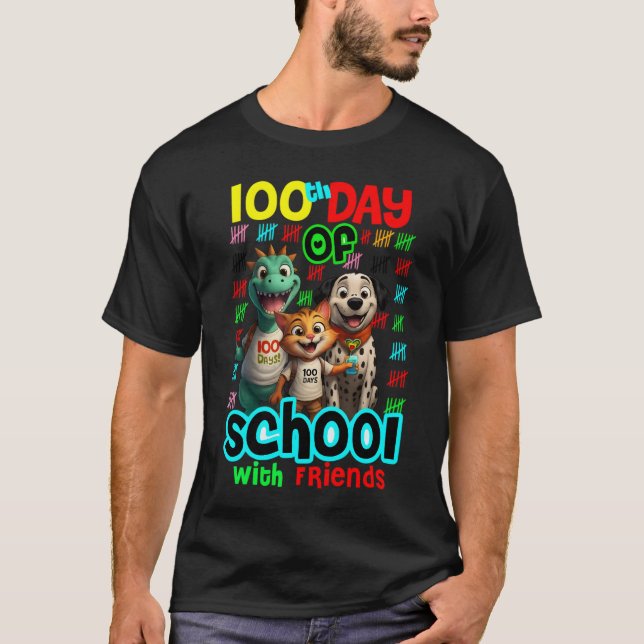 Camiseta 100 Dias Mais Inteligente com Meus Melhor (Frente)