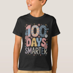 Camiseta 100 Dias Mais Inteligente Feliz 100º Dia De Escola