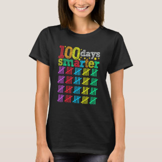 Camiseta 100 Dias Mais Inteligente Feliz 100º Dia De Escola