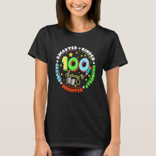 Camiseta 100 dias Mais Inteligente Kinder Mais Mais Brilhan