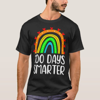 Camiseta 100 dias Mais Inteligente Professor de Arco-Íris 1