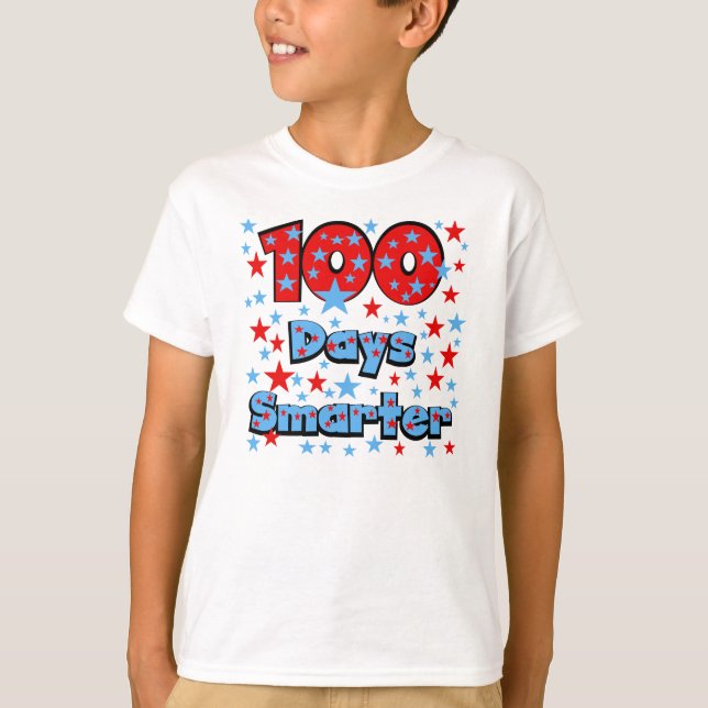 Camiseta 100 dias mais inteligentes (Frente)