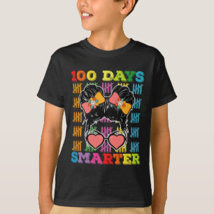 Camiseta 100 Dias Mais Inteligentes, 100º Dia Da Escola