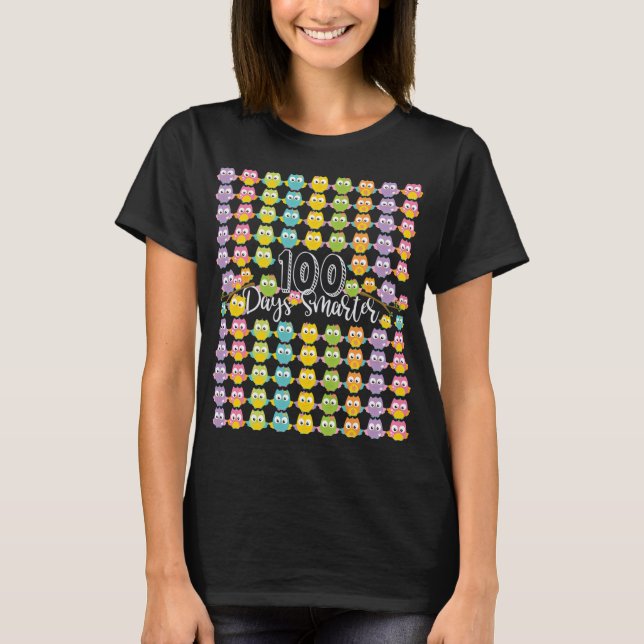 Camiseta 100 Dias Mais Inteligentes - 100º Dia De Crianças  (Frente)