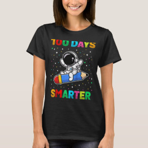 Camiseta 100 dias mais inteligentes 100º dia do astronauta