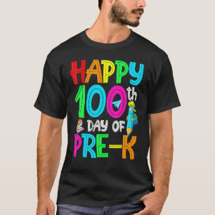 Camiseta 100 Dias Mais Inteligentes Antes Do K Feliz 100º D