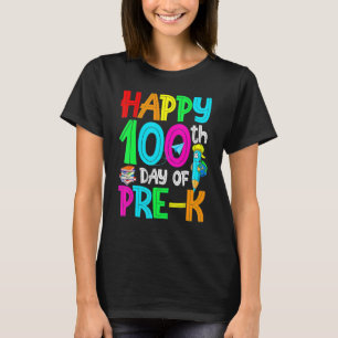 Camiseta 100 Dias Mais Inteligentes Antes Do K Feliz 100º D