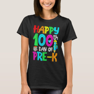 Camiseta 100 Dias Mais Inteligentes Antes Do K Feliz 100º D