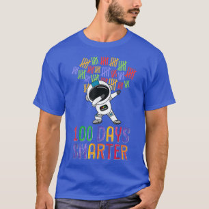 Camiseta 100 Dias Mais Inteligentes Do 100º Dia De Espaço D