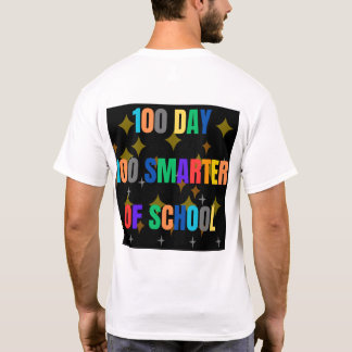 Camiseta 100 dias mais inteligentes em professores 100 dias