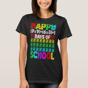 Camiseta 100 Dias Mais Inteligentes Feliz 100º Dia de Estud