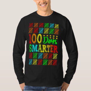 Camiseta 100 Dias Mais Inteligentes Feliz 100º Dia de Estud