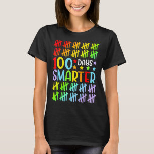 Camiseta 100 Dias Mais Inteligentes Feliz 100º Dia de Estud