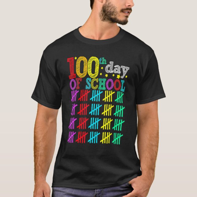 Camiseta 100 Dias Mais Inteligentes Feliz 100º Dia de Estud (Frente)
