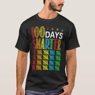 Camiseta 100 Dias Mais Inteligentes Feliz 100º Dia de Estud