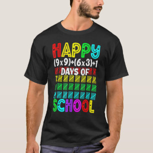 Camiseta 100 Dias Mais Inteligentes Feliz 100º Dia de Estud
