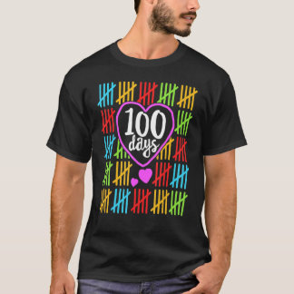 Camiseta 100 Dias Mais Inteligentes Feliz 100º Dia de Estud