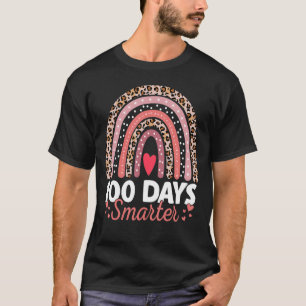 Camiseta 100 Dias Mais Inteligentes Feliz 100º Dia Do Arco-