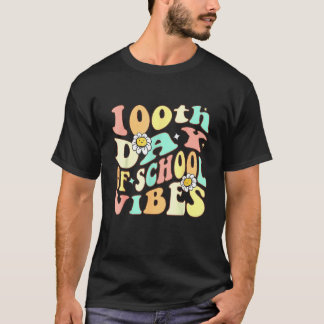 Camiseta 100 Dias Mais Inteligentes Feliz 100.º Dia De Prof