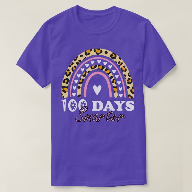 Camiseta 100 Dias Mais Inteligentes Felizes 100 Dias Da Esc (Frente do Design)