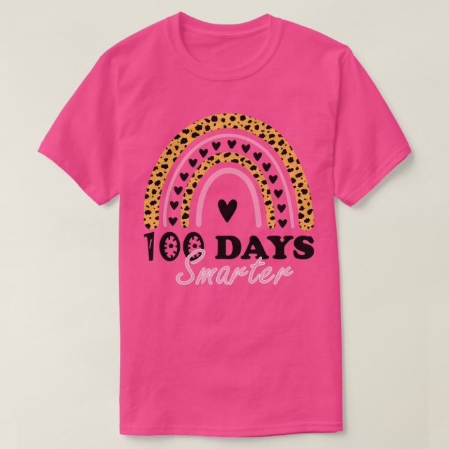 Camiseta 100 Dias Mais Inteligentes Felizes 100 Dias Da Esc (Frente do Design)