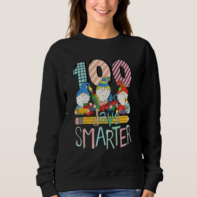 Camiseta 100 Dias Mais Inteligentes Gnomo Tee 100º Dia Da E (Frente)