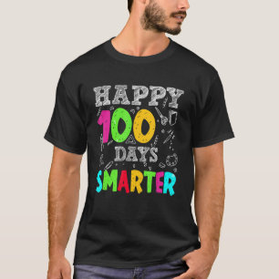 Camiseta 100 Dias Mais Inteligentes Professores Figuram 100