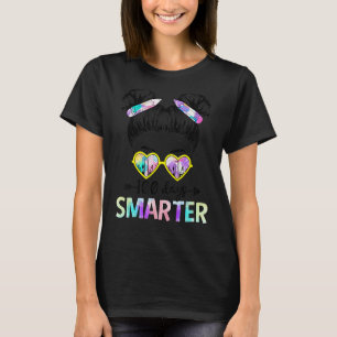 Camiseta 100 Dias Meninas Mais Inteligentes Cabelos Brancos