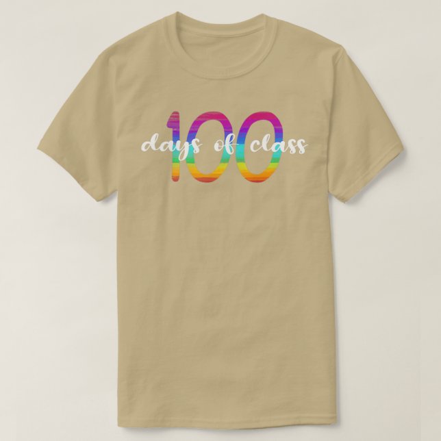 Camiseta 100 dias na classe 100 dias da escola 100 dias ant (Frente do Design)