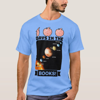 Camiseta 100 dias nos livros 8