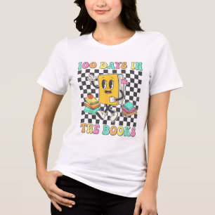 Camiseta 100 Dias Nos Livros Que Lem Professores 100 Dias