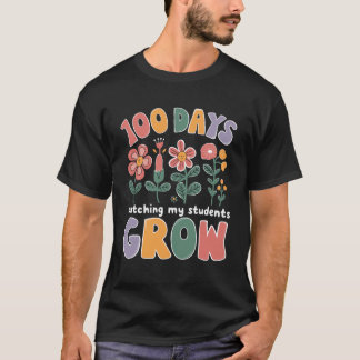 Camiseta 100 Dias Observando o Crescimento do Aluno Escola 
